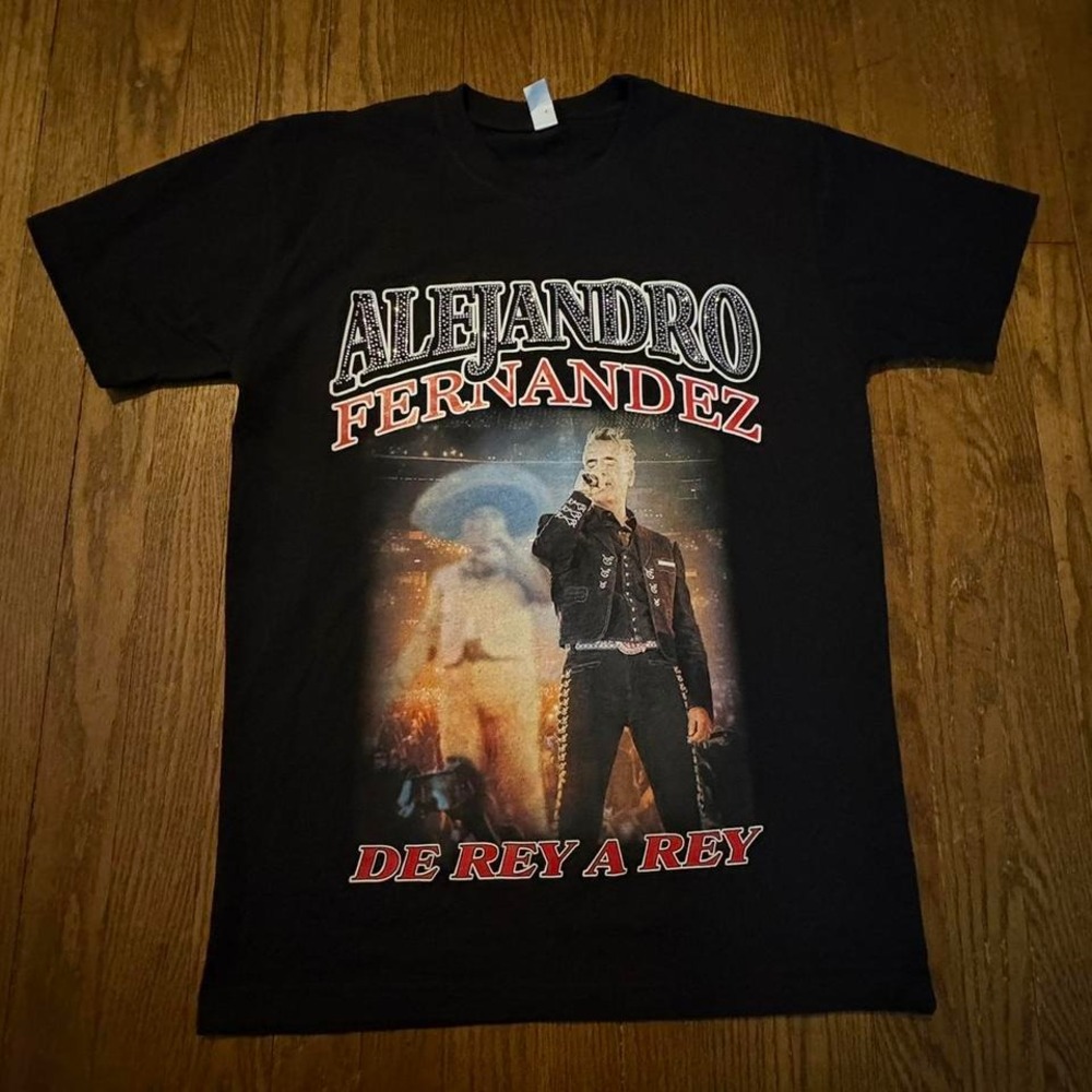 Alejandro Fernández "De Rey‎ a Rey" 2025 Tour T-Shirt Latin Music Concert